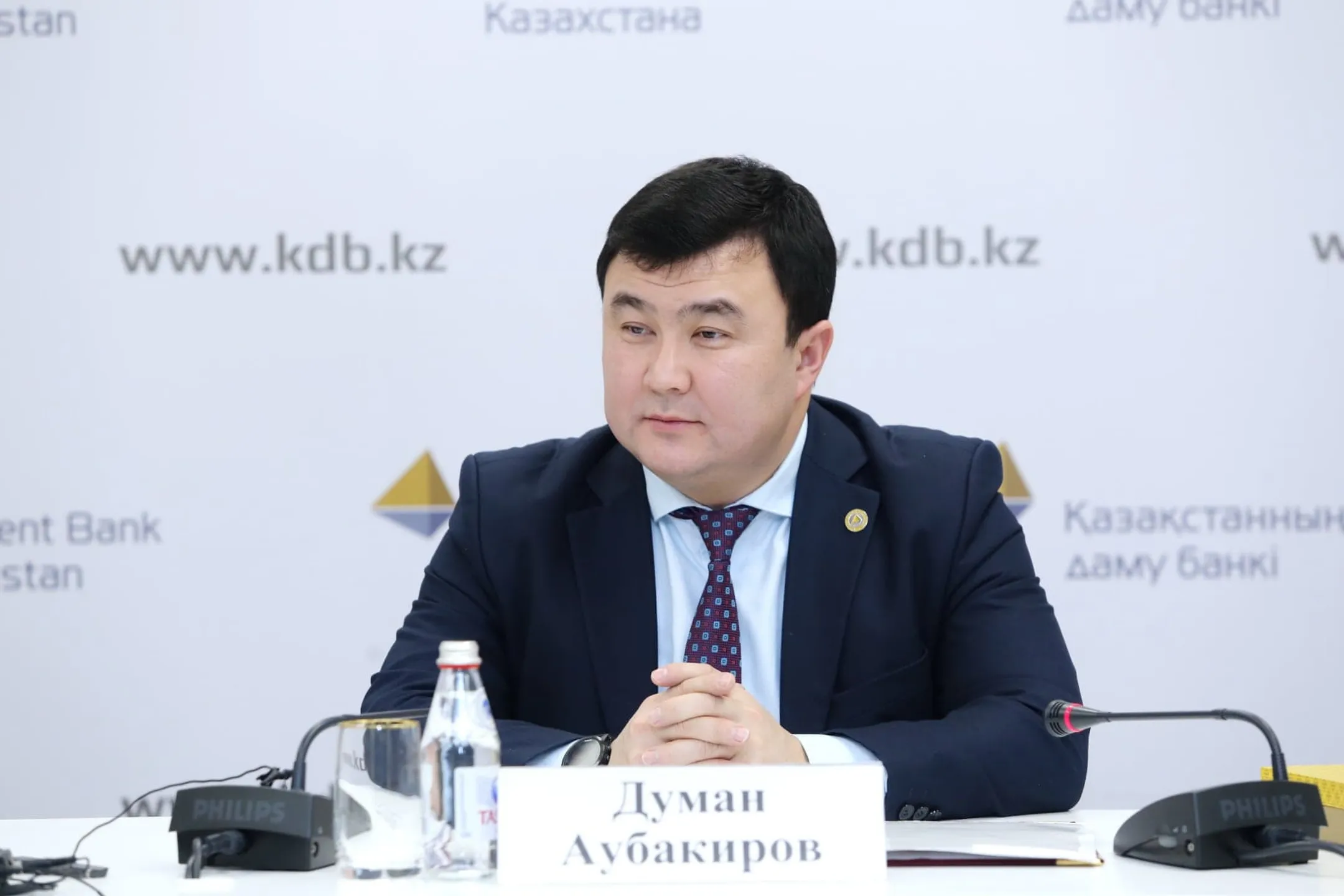 На фото: председатель правления БРК Думан Аубакиров