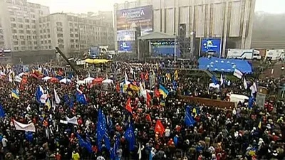 Беспорядки в центре Киева