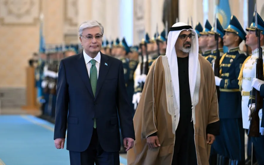 В Акорде провели церемонию встречи наследного принца Абу-Даби