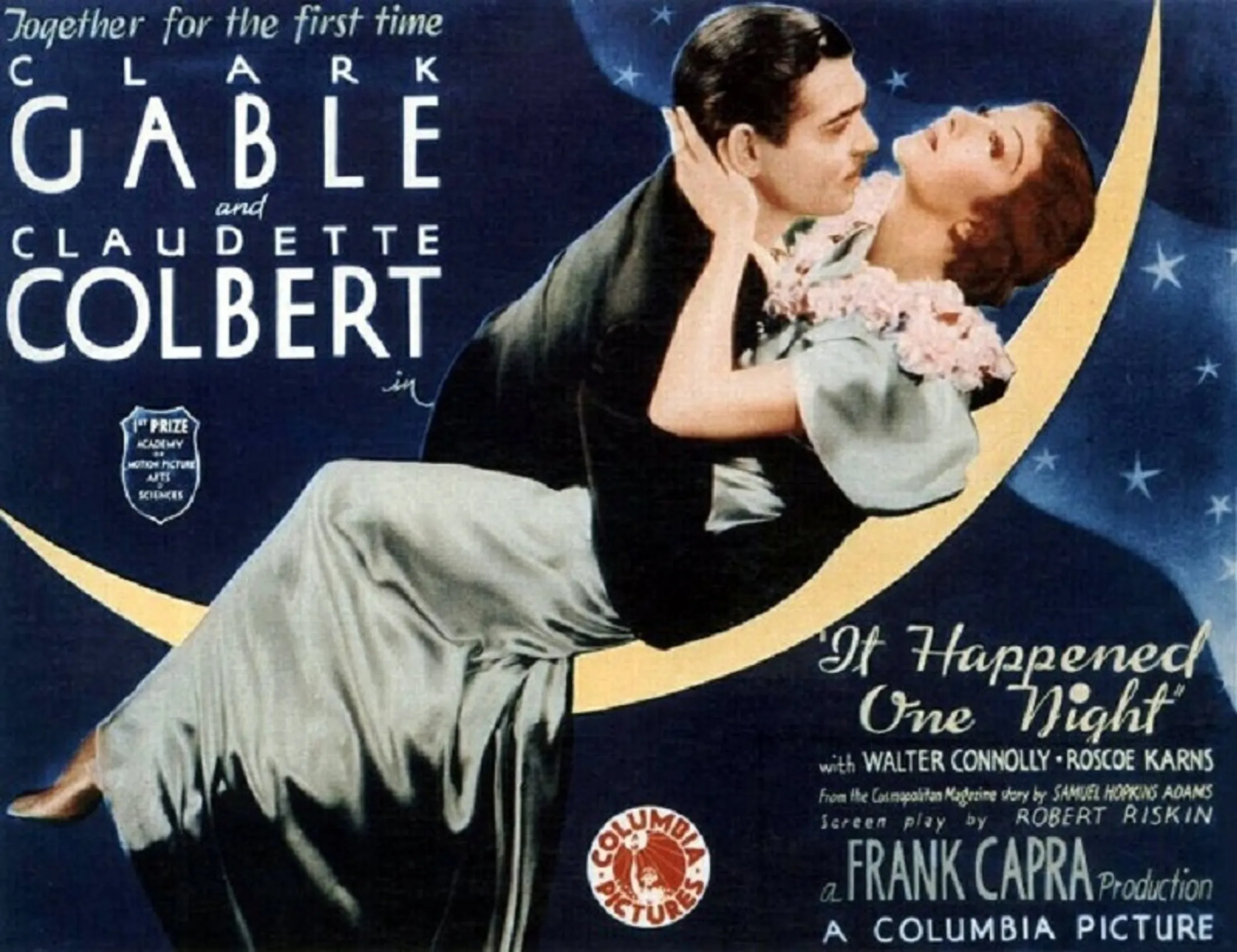 Афиша фильма "Это случилось ночью", 1934 год