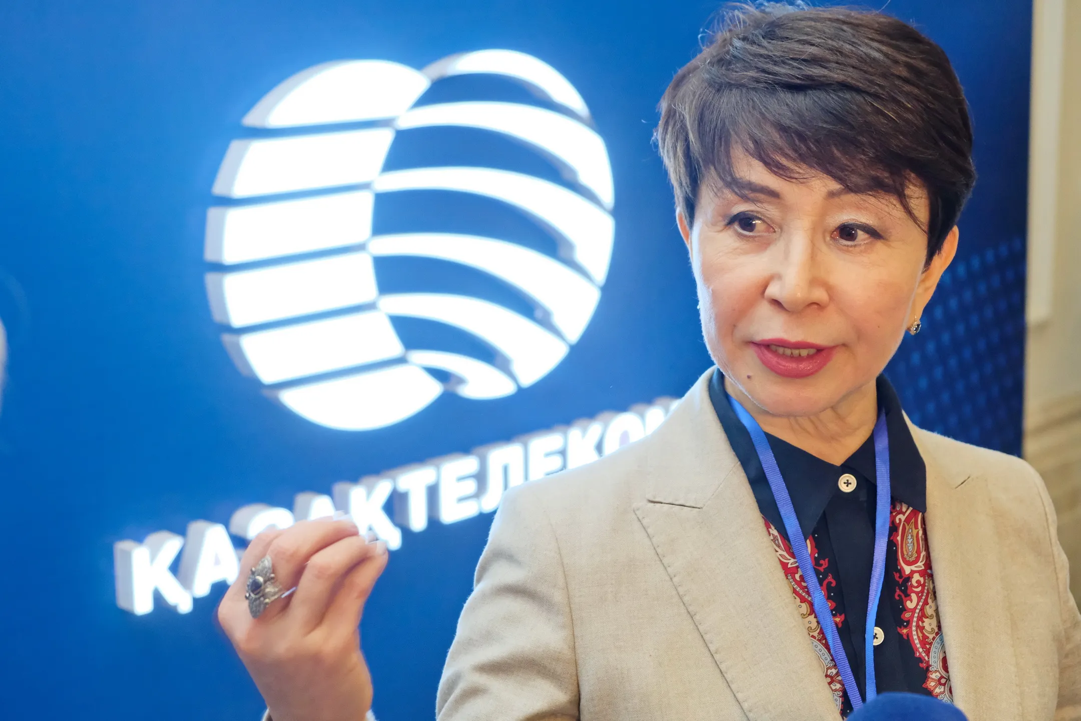 На фото: Бикеш Курмангалиева, управляющий директор «Казахтелеком» по ИКТ-услугам 