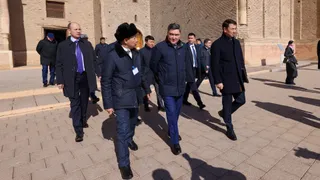 Капитал - Олжас Бектенов посетил мавзолей Ходжи Ахмеда Яссауи