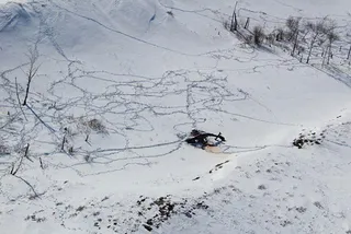 Капитал - Появились фото с места крушения вертолета в Восточном Казахстане