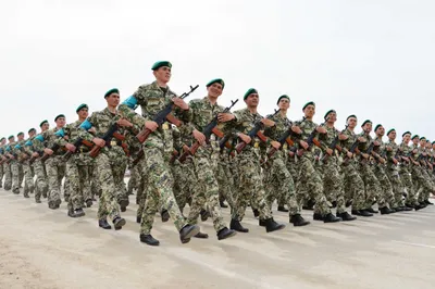 Казахстанские пограничники готовятся к параду