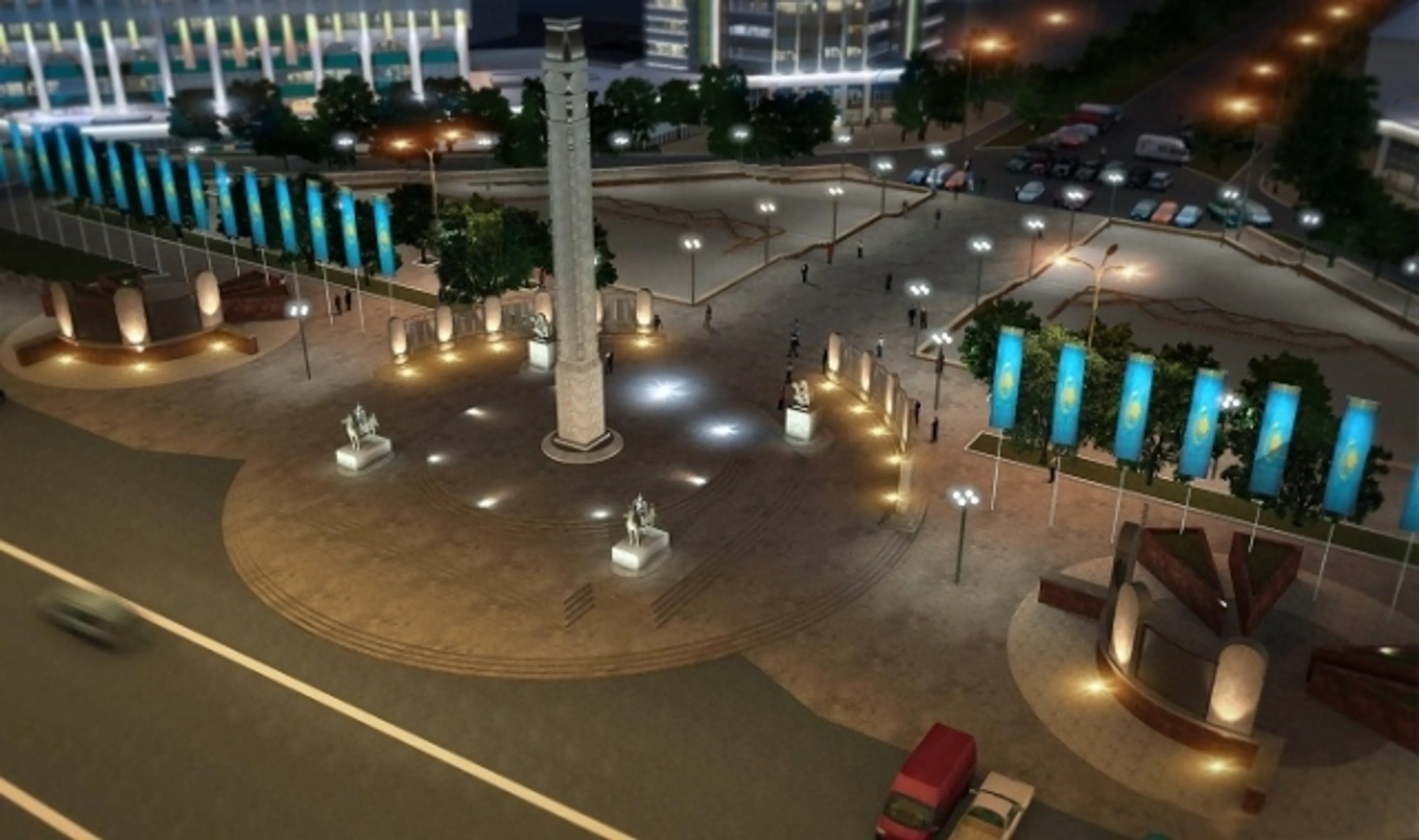 Капитал - Новая подсветка зданий в Алматы обойдется в 2 млрд тенге