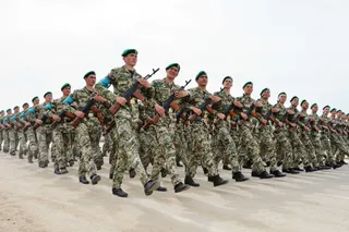 Капитал - Казахстанские пограничники готовятся к параду