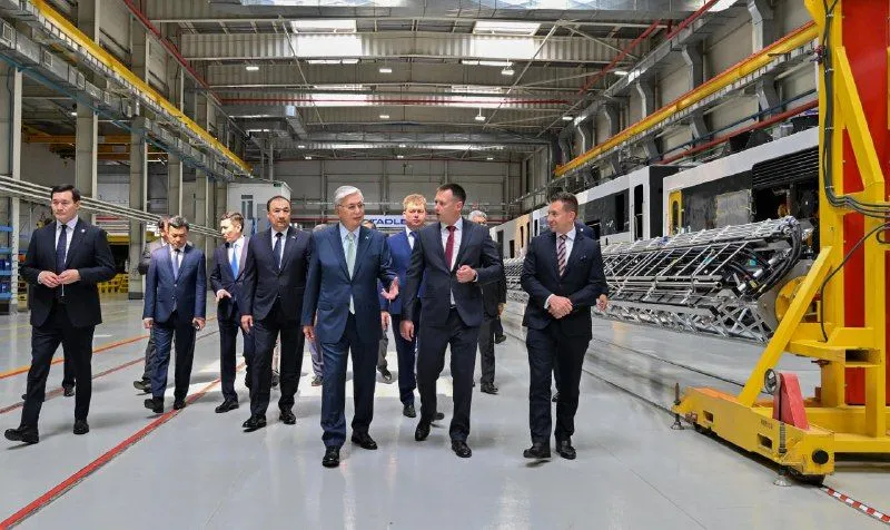 Президент посетил завод Stadler Kazakhstan 