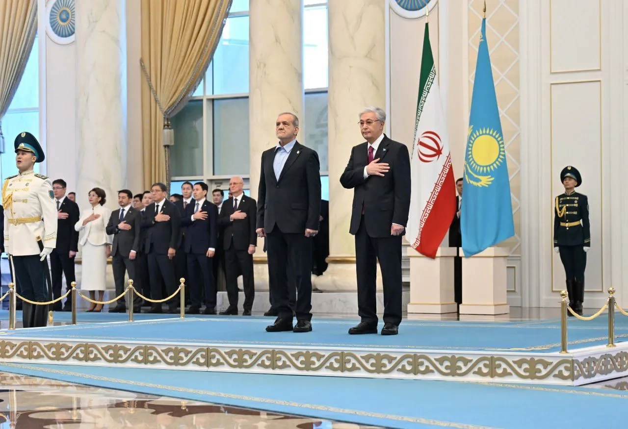 В Акорде состоялась церемония встречи президента Ирана