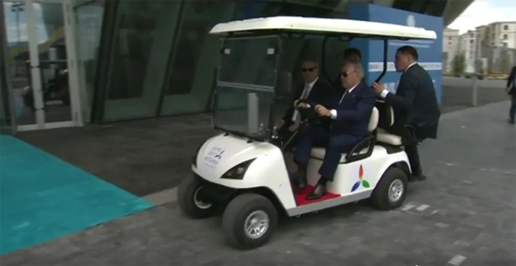 Капитал - Нурсултан Назарбаев прокатил президента Финляндии на электрокаре