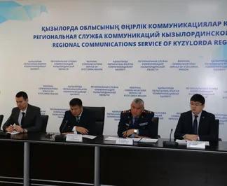 В Кызылординской области столкнулись два пассажирских автобуса