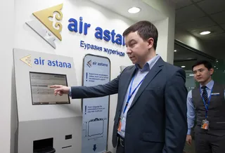 Капитал - Эйр Астана вводит системы самостоятельной регистрации пассажиров