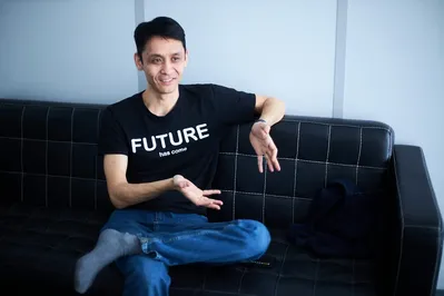 Фото: Astana Hub. На фото: CEO Biometric.Vision Алибек Наримбай