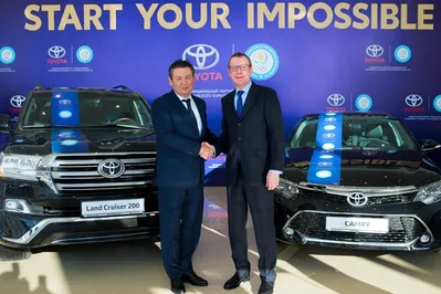 Toyota передала 8 автомобилей Национальному Олимпийскому Комитету