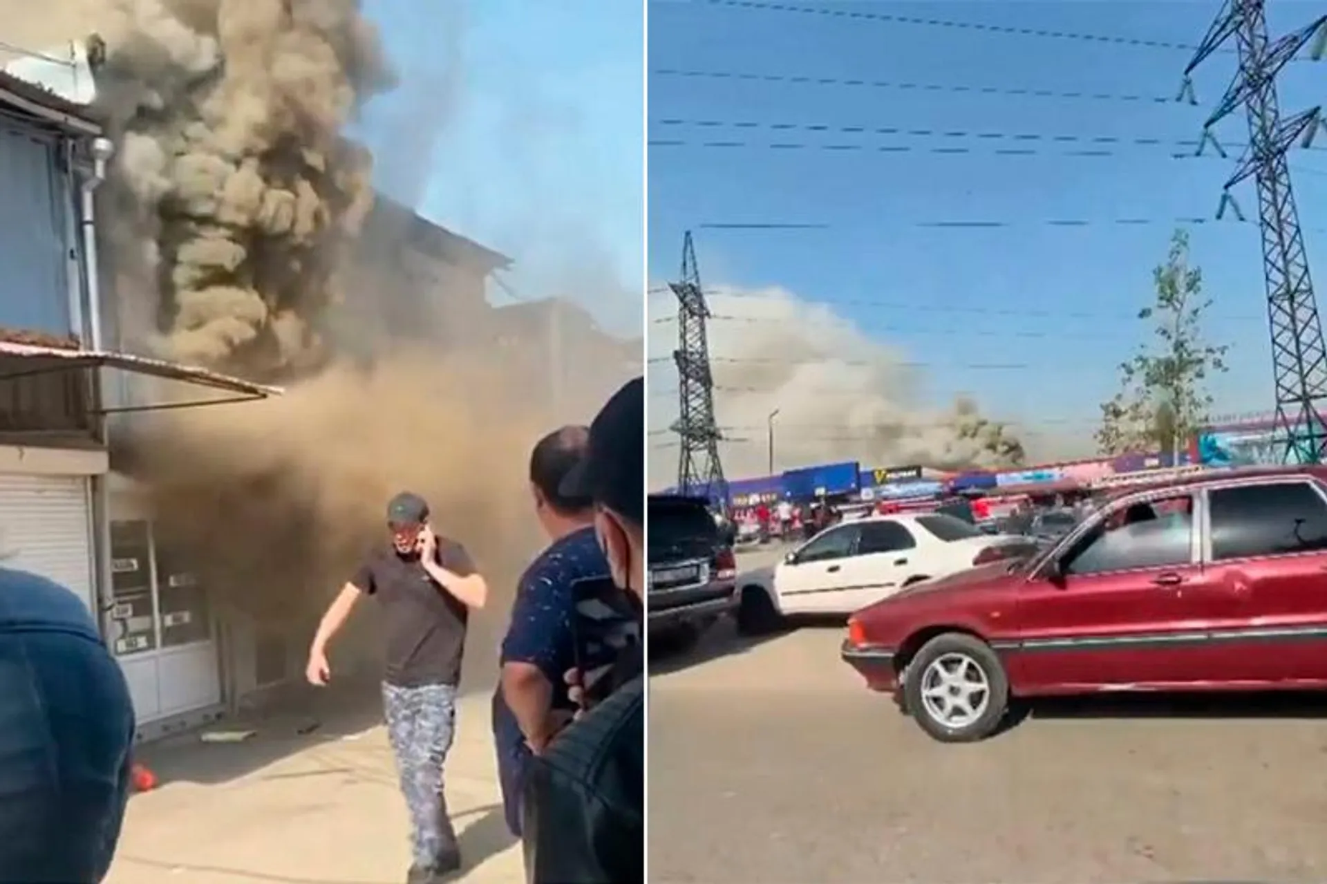 Капитал - Пожар произошел на рынке «Кенжехан» в Алматы