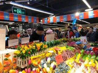 Капитал - Отдел казахстанских продуктов открыли в гипермаркете Уханя