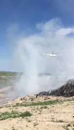 К тушению пожара в Алматинской области привлечены 11 пожарных машин