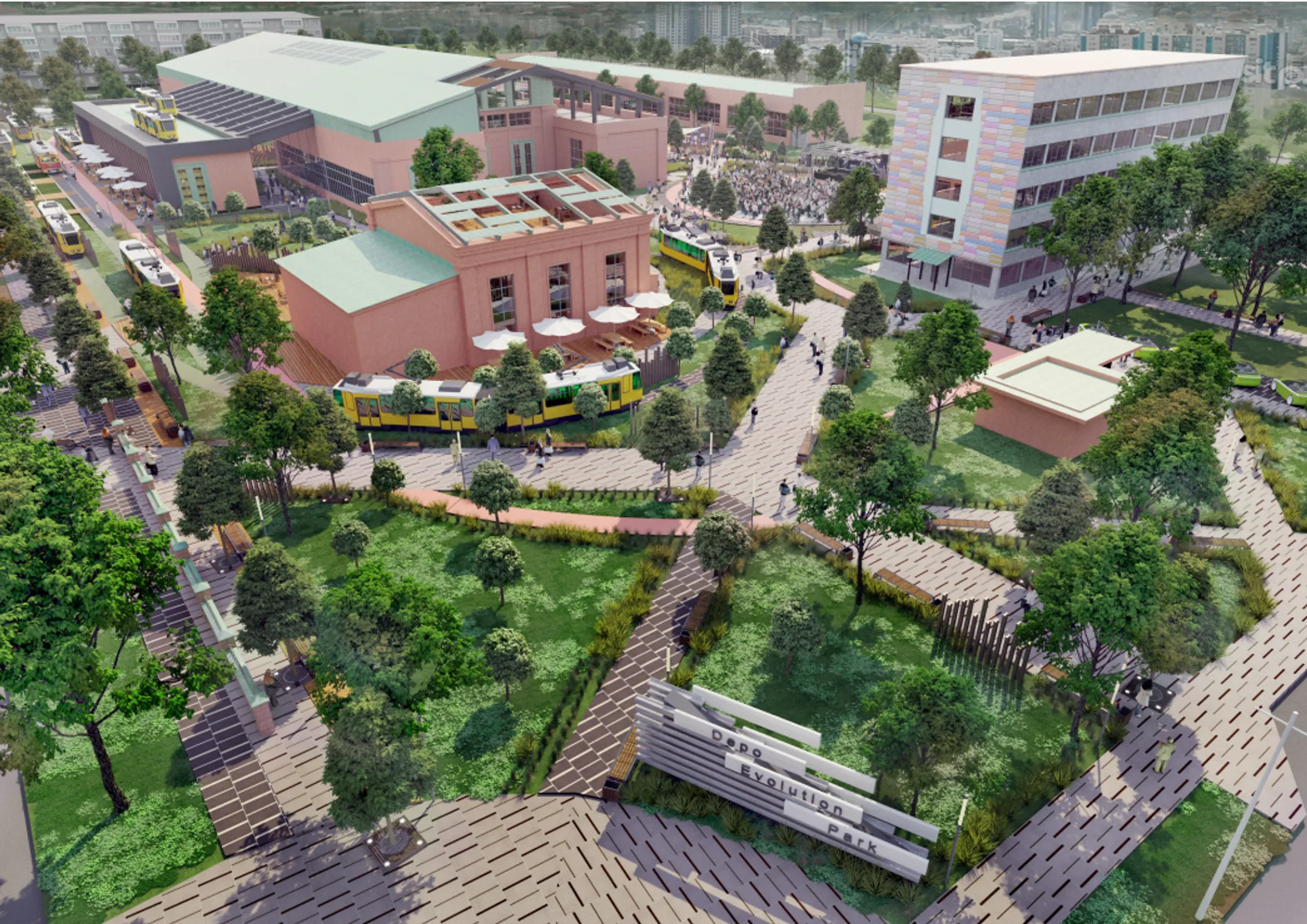 В трамвайном депо создадут комплекс DEPO Evolution Park - Image Kapital.kz