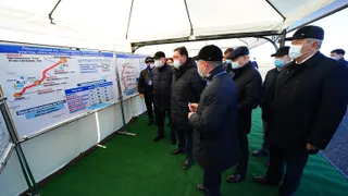 Капитал - Аскар Мамин проверил крупные проекты транспортной инфраструктуры