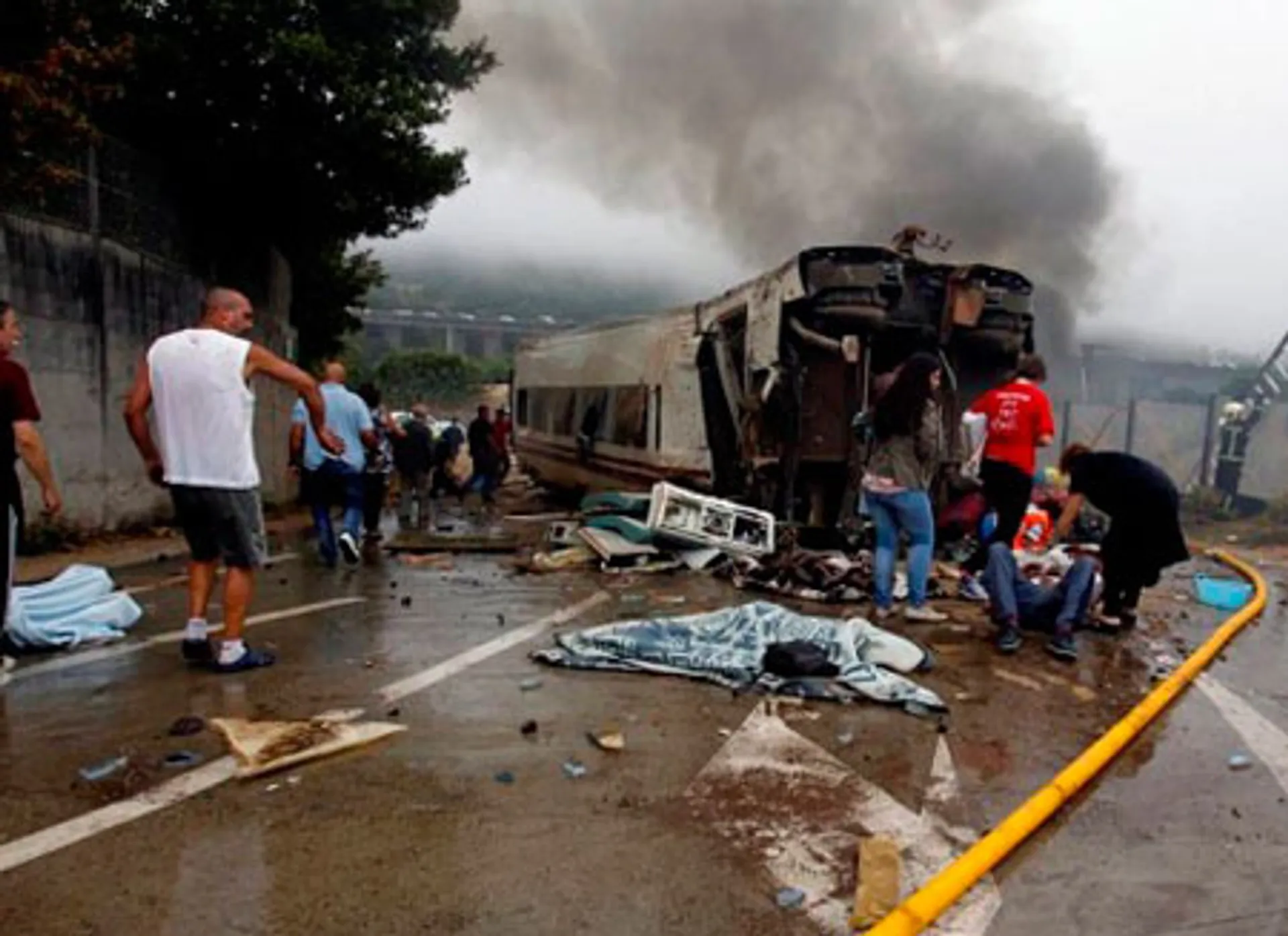 Капитал - Обнародовано видео крушения поезда в Испании