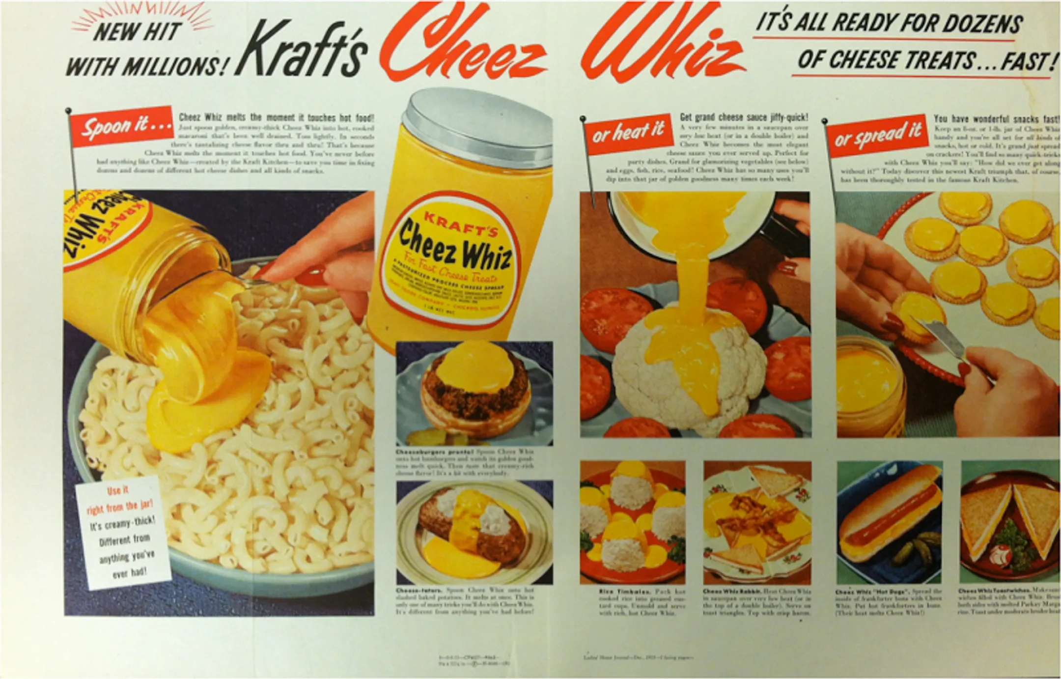 Реклама соуса Cheez Whiz