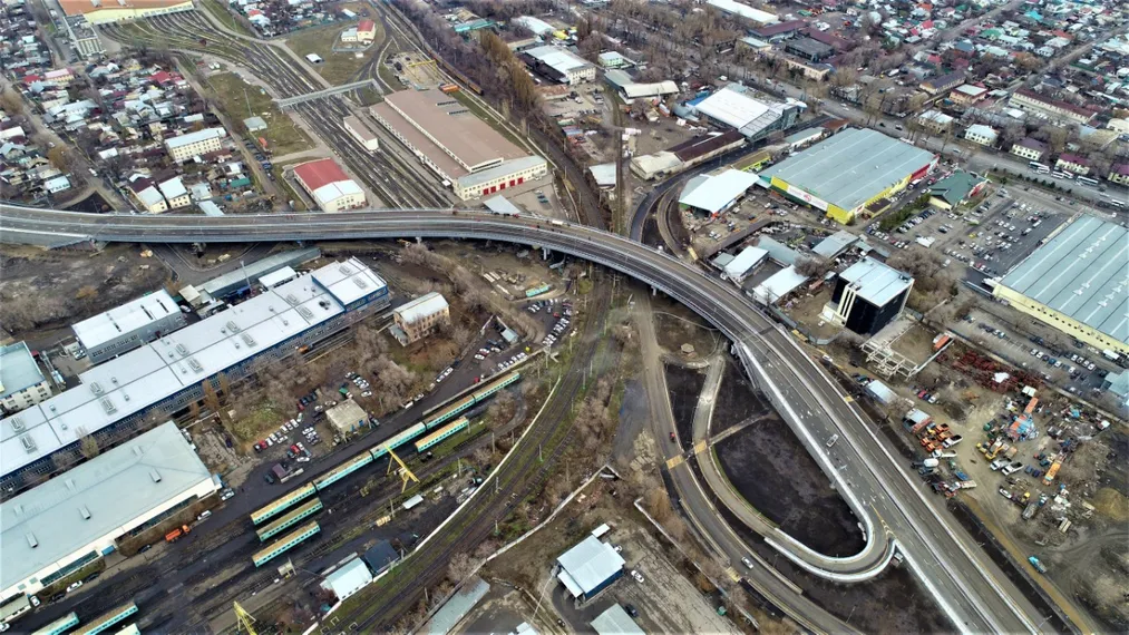 Капитал - «Север и юг» Алматы соединили транспортной эстакадой