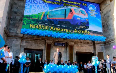Скоростной поезд начал курсировать из Алматы в Актобе