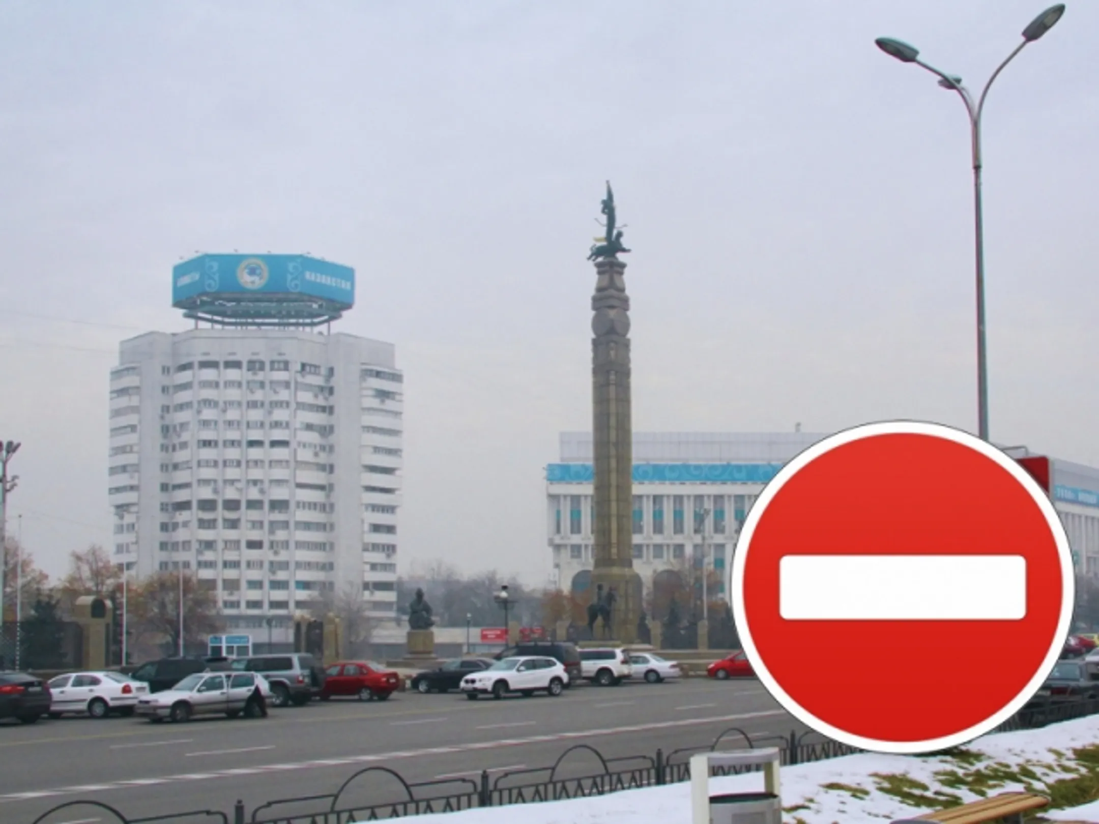 Новую площадь перекрыли - Image Kapital.kz