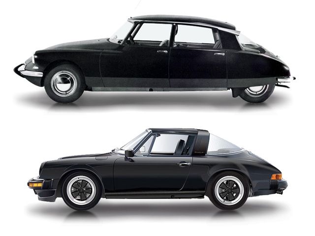 Citroen DS и Porsche 911- Kapital.kz