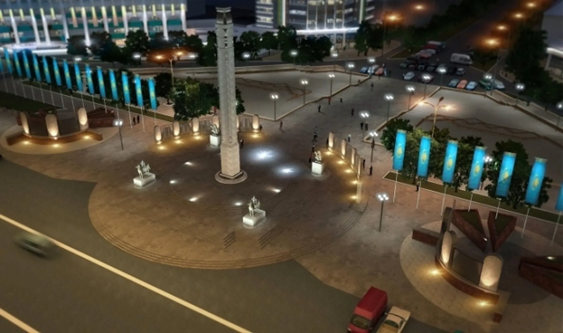 Капитал - Новая подсветка зданий в Алматы обойдется в 2 млрд тенге