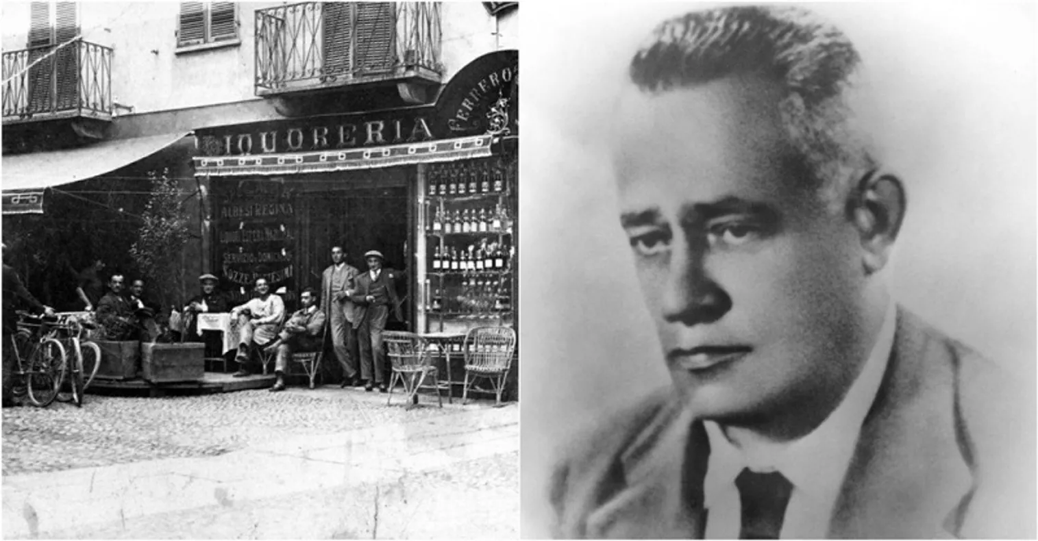 Слева кондитерская Ферреро, справа - Пьетро