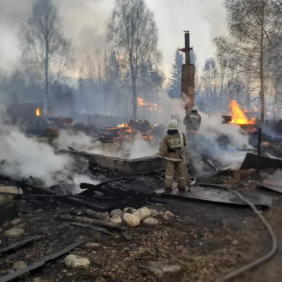 Капитал - Пожар в поселке Лесхоз ВКО потушен