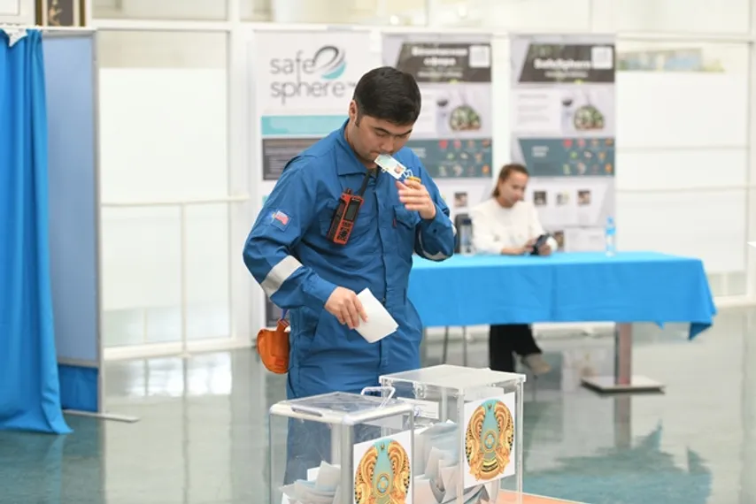 Капитал - На Тенгизе развернули 19 выездных пунктов для голосования