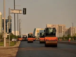 Капитал - В Астане ремонтируют дороги перед праздником