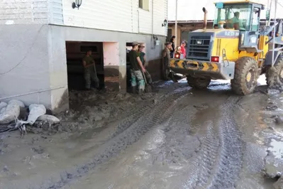 В Алматы затопило микрорайон