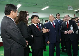 Капитал - Президент Республики Казахстан Н.А. Назарбаев посетил завод компании LG Electronics в Алматы