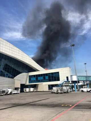 Капитал - В районе аэропорта Алматы вспыхнул пожар