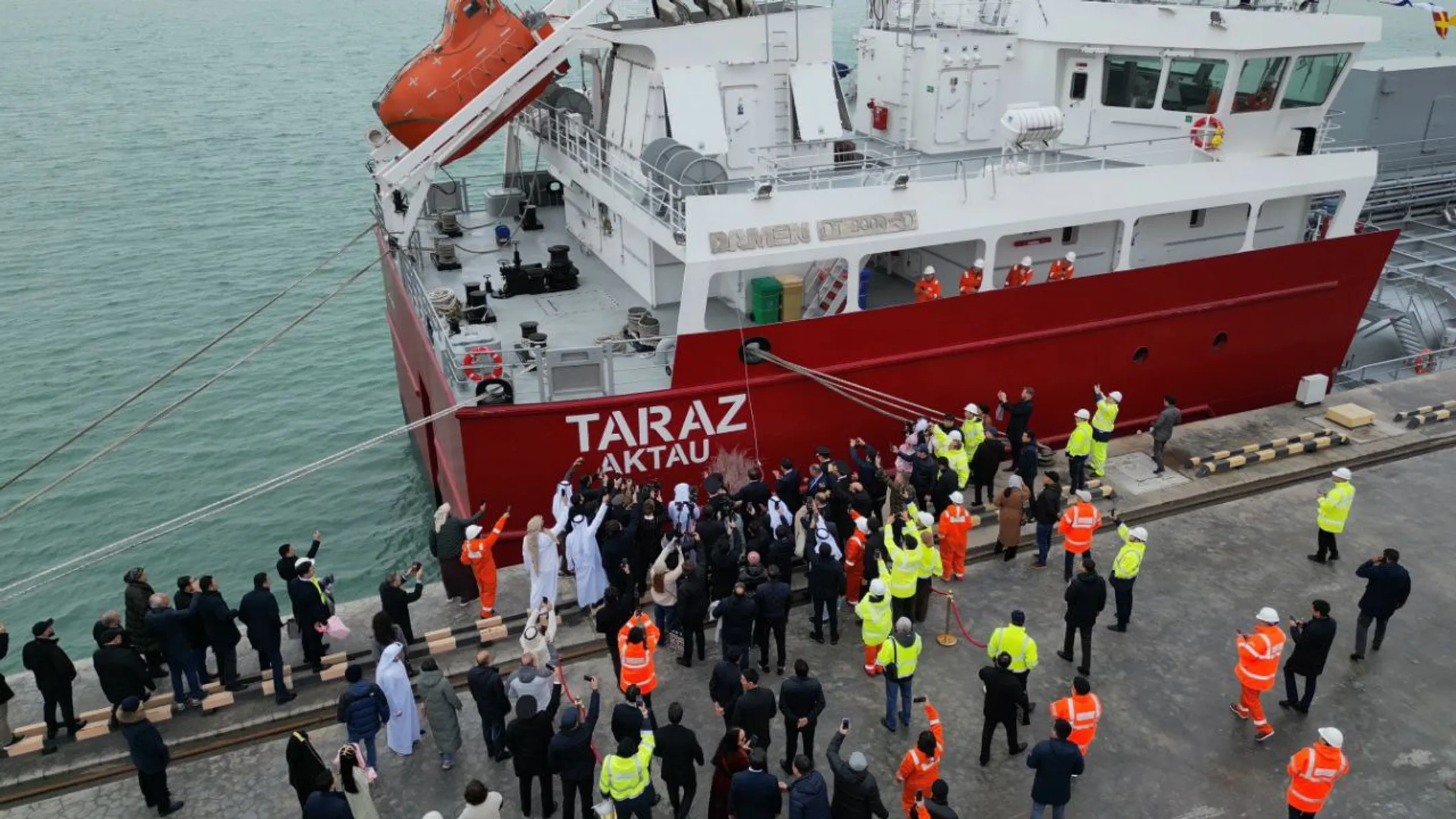 В порту Актау состоялась церемония приемки новых нефтеналивных танкеров - Image Kapital.kz