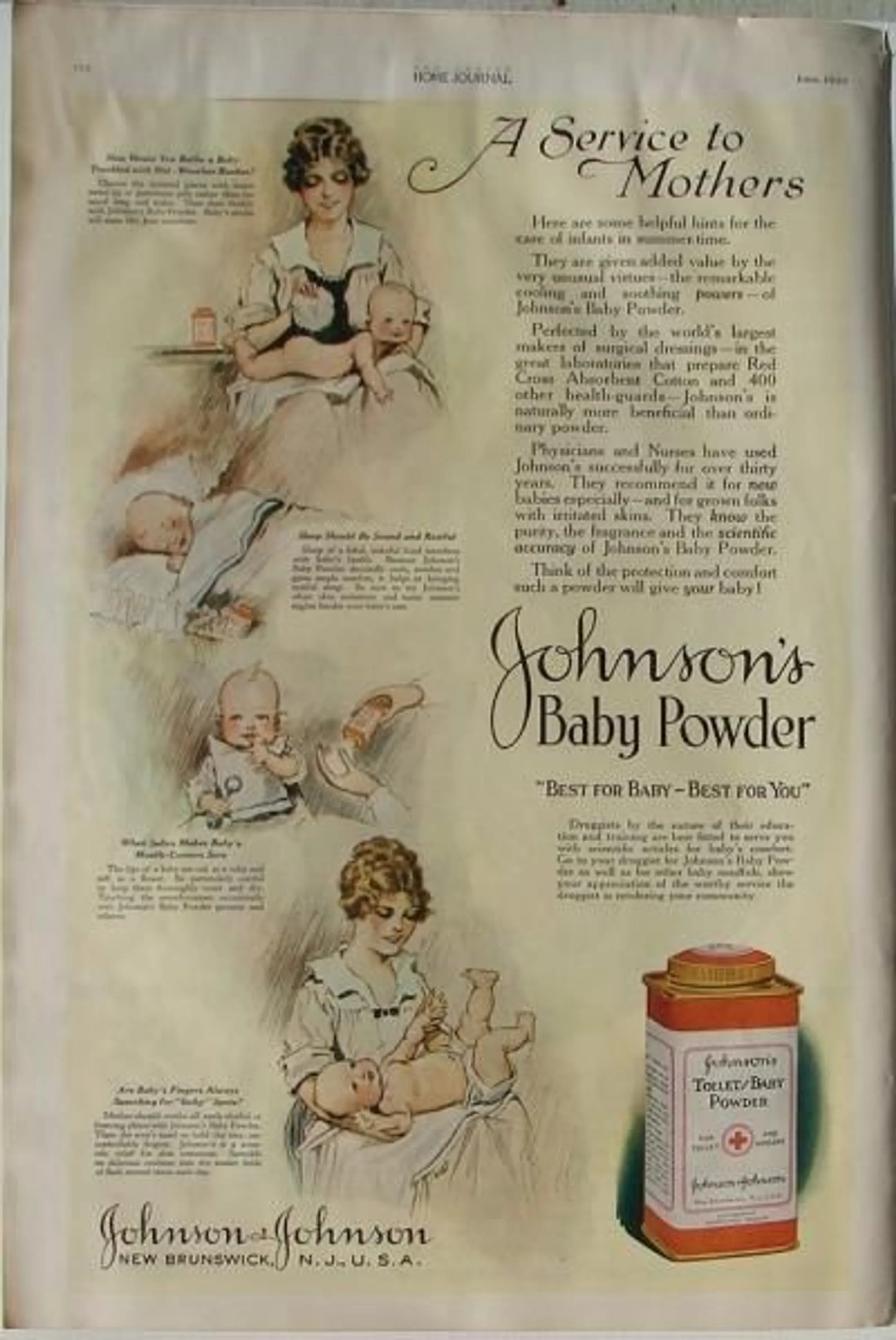 Реклама Johnsons baby powder