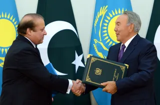 Капитал - Нурсултан Назарбаев встретился с премьер-министром Пакистана