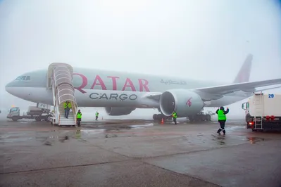 В Алматы встретили первый грузовой рейс Qatar Airways Cargo