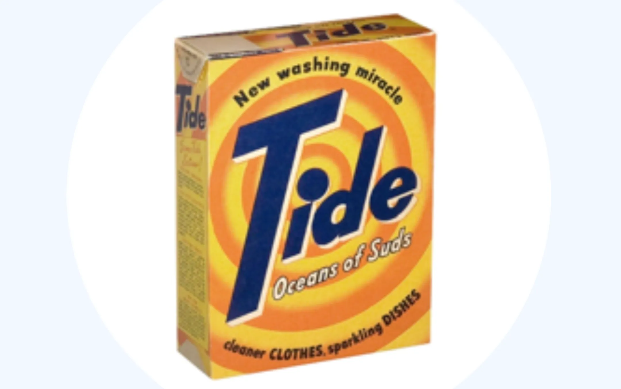 Стиральный порошок Tide появился в 1946 году. 