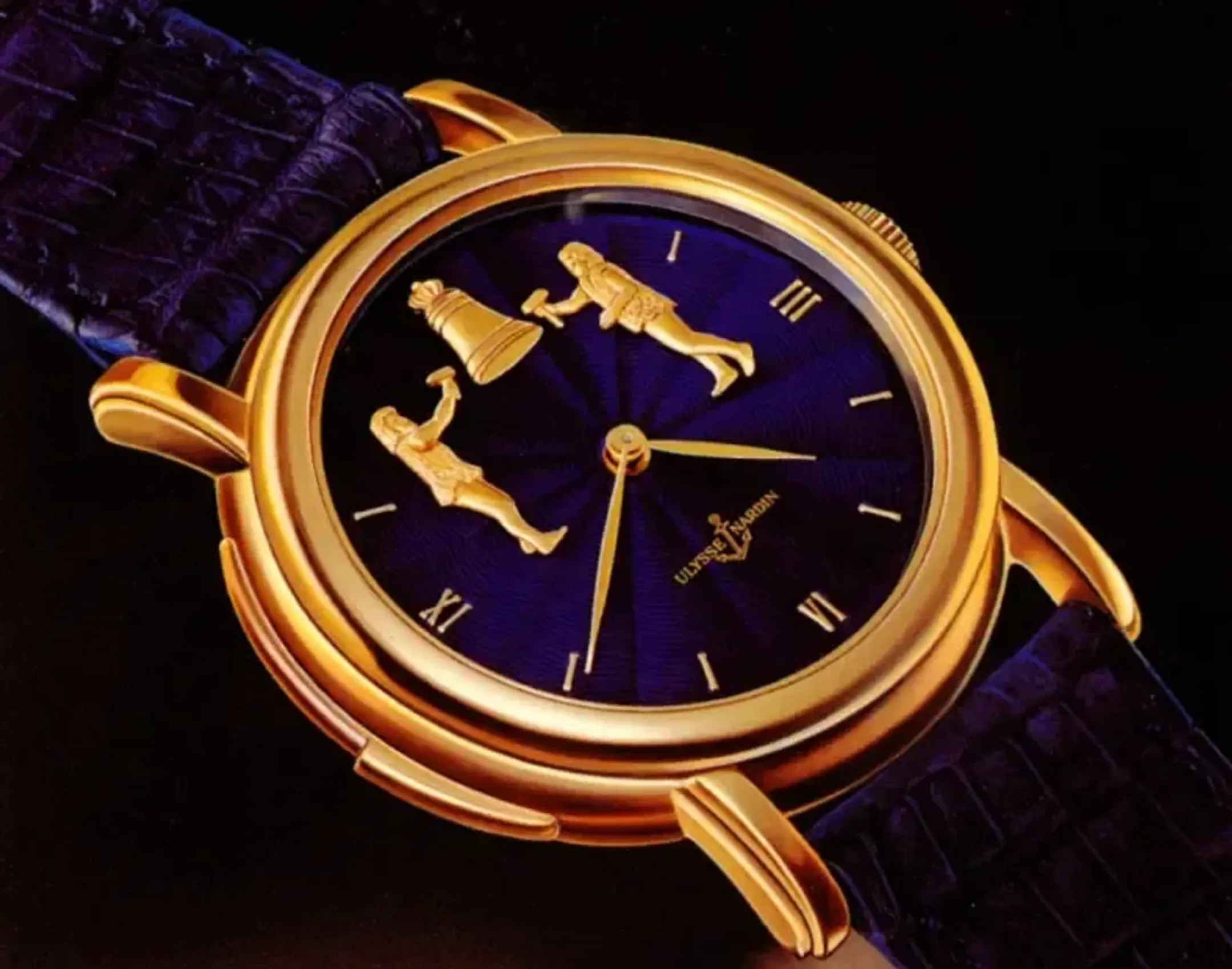 Минутный репетир San Marco c жакемаром-автоматоном на циферблате. Фото: ulysse-nardin.com