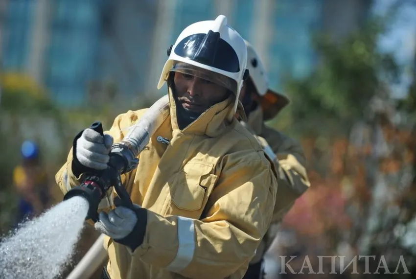 Капитал - Сотрудники ДЧС потушили пожар в Алматы