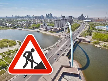 Из-за ремонта дорог в Астане ограничено движение