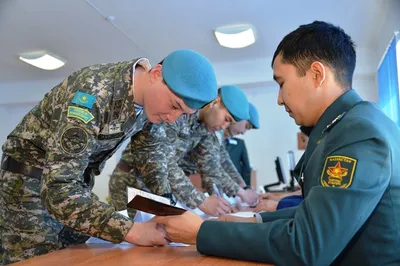 Все военнослужащие РК впервые пришли на выборы в военной форме
