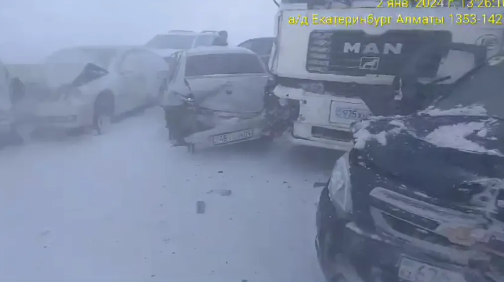 Капитал - Семь авто попали в ДТП на трассе в Карагандинской области
