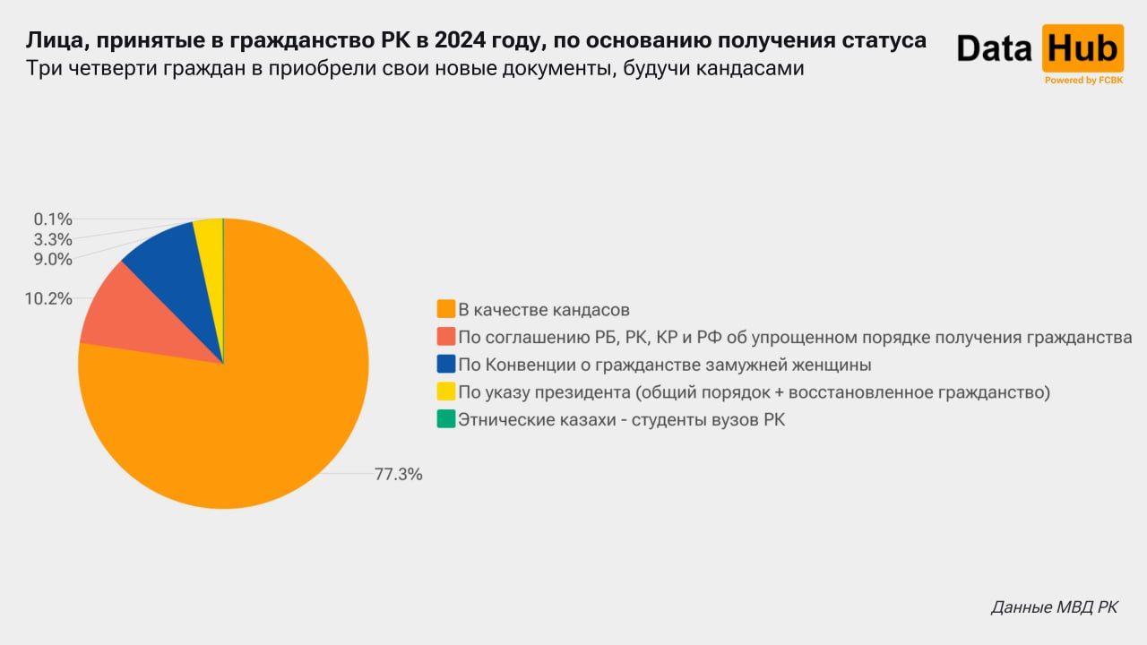 В 2024 году гражданство Казахстана получили 20,2 тысячи человек 3665260 — Kapital.kz 