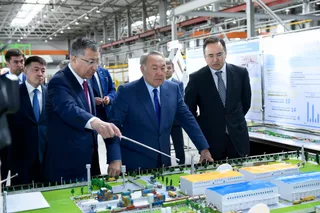 Капитал - Глава государства посетил предприятие Gold Aluminum