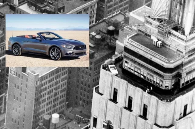 Ford Mustang презентуют на крыше небоскреба