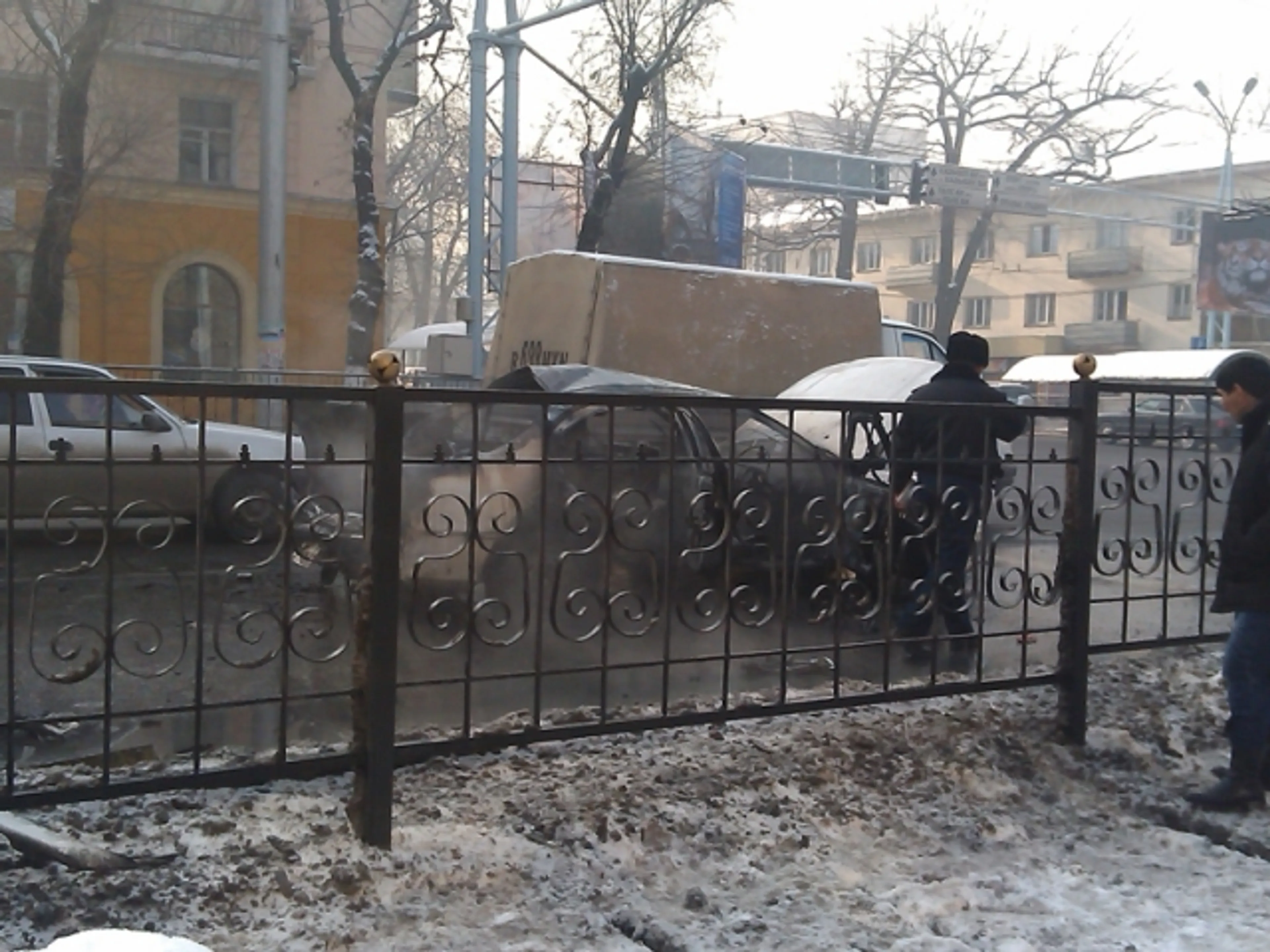 Капитал - В Алматы взорвался автомобиль